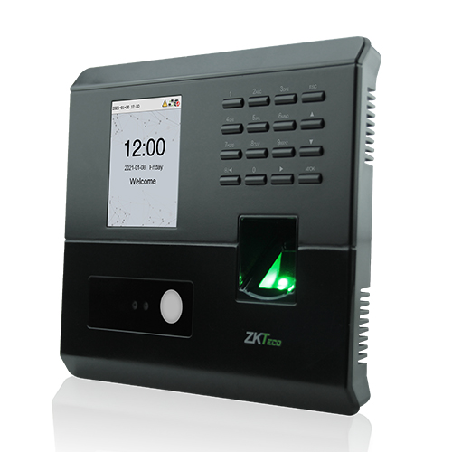Pointeuse ZKTeco — vue 3/4